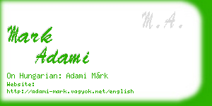 mark adami business card
